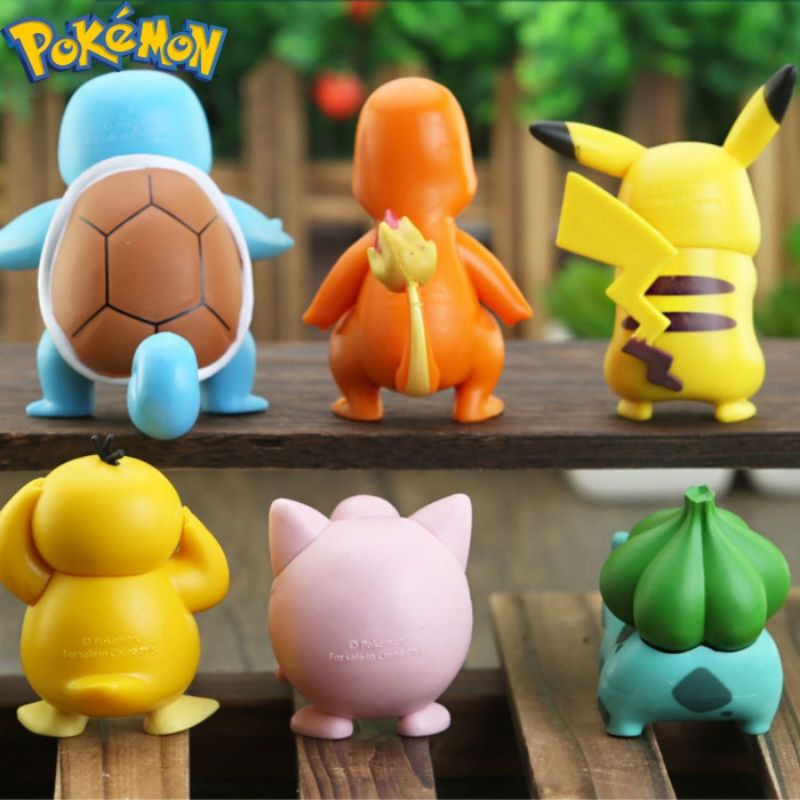 Mô Hình Pokemon Xinh Xắn Đáng Yêu - Pikachu Bulbasaur Gengar Charmander Psyduck Raichu Cubone - Kumy Shop