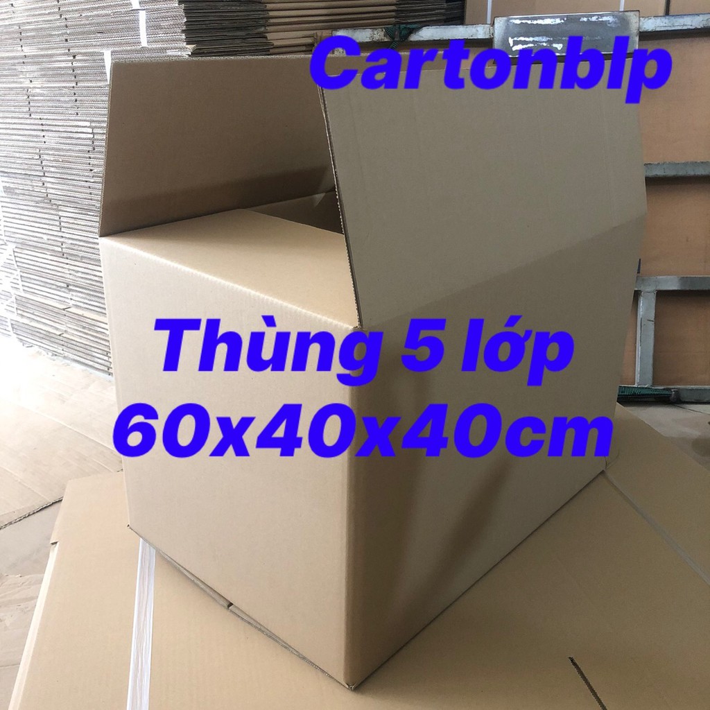 5 thùng carton 5 lớp 60x40x40cm