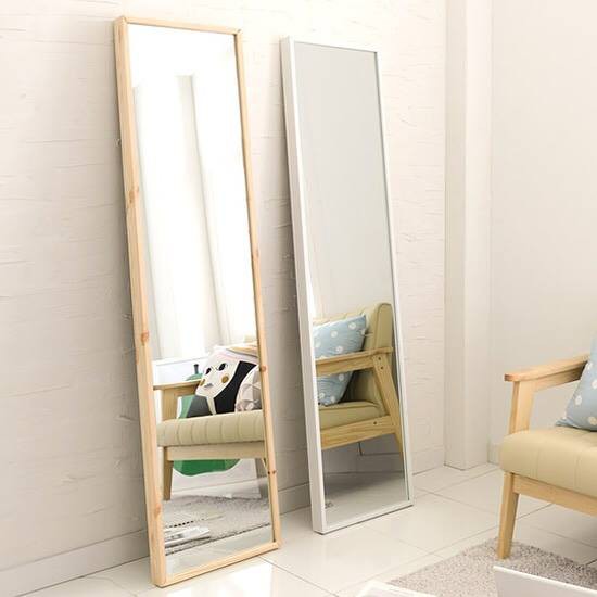 Gương Soi Toàn Thân Khung Gỗ Có Chân Tự Đứng Size 40 - STANDING MIRROR - ORI NỘI THẤT HÀN QUỐC