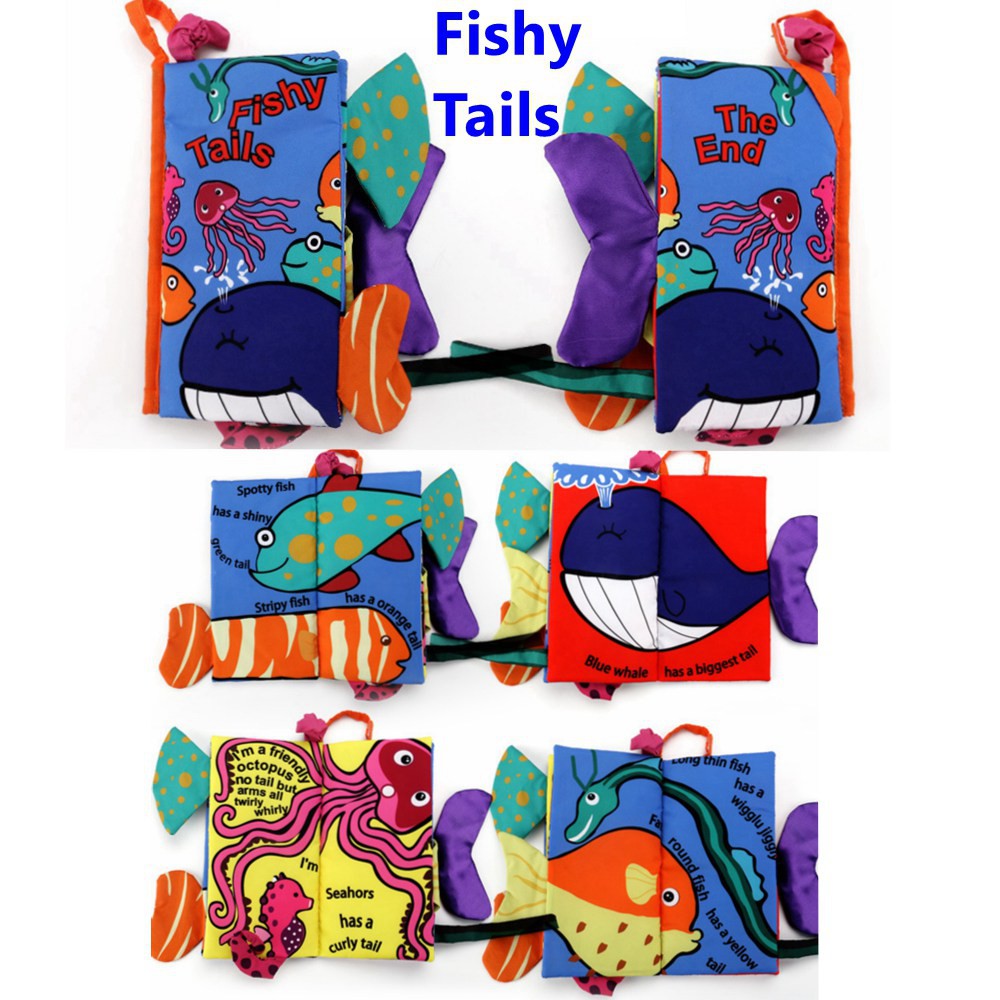 Sách Vải Mềm Mại Động Vật Giáo Dục Sớm Cho Bé Có Thể Giặt Được