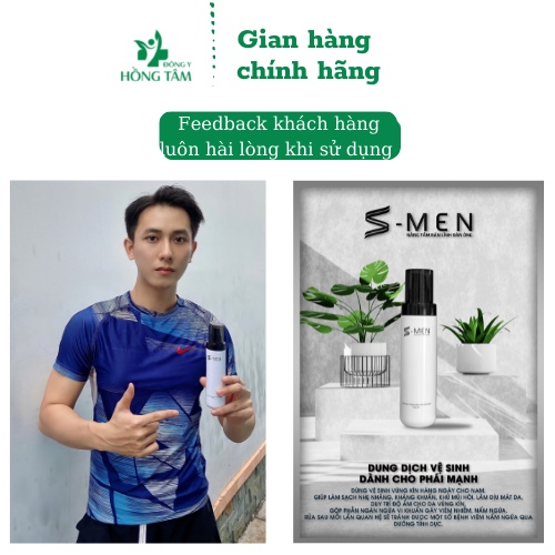 Dung dịch vệ sinh nam Smen (150ml) Hương thơm nam tính khử mùi tốt - Đông Y Hồng Tâm.