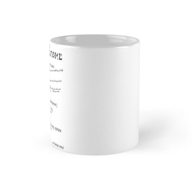 Cốc sứ in hình - Lyrics You're Welcome Reference. Mug - - Best Gift For Family Friends- MS1249