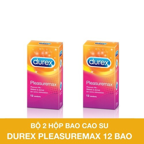 (GIÁ SỐC) 2 Hộp Bao Cao Su Durex Plesuremax Gân Gai (24 Bao), Đi đến đâu nàng run đến đó, kích thích cho cả 2