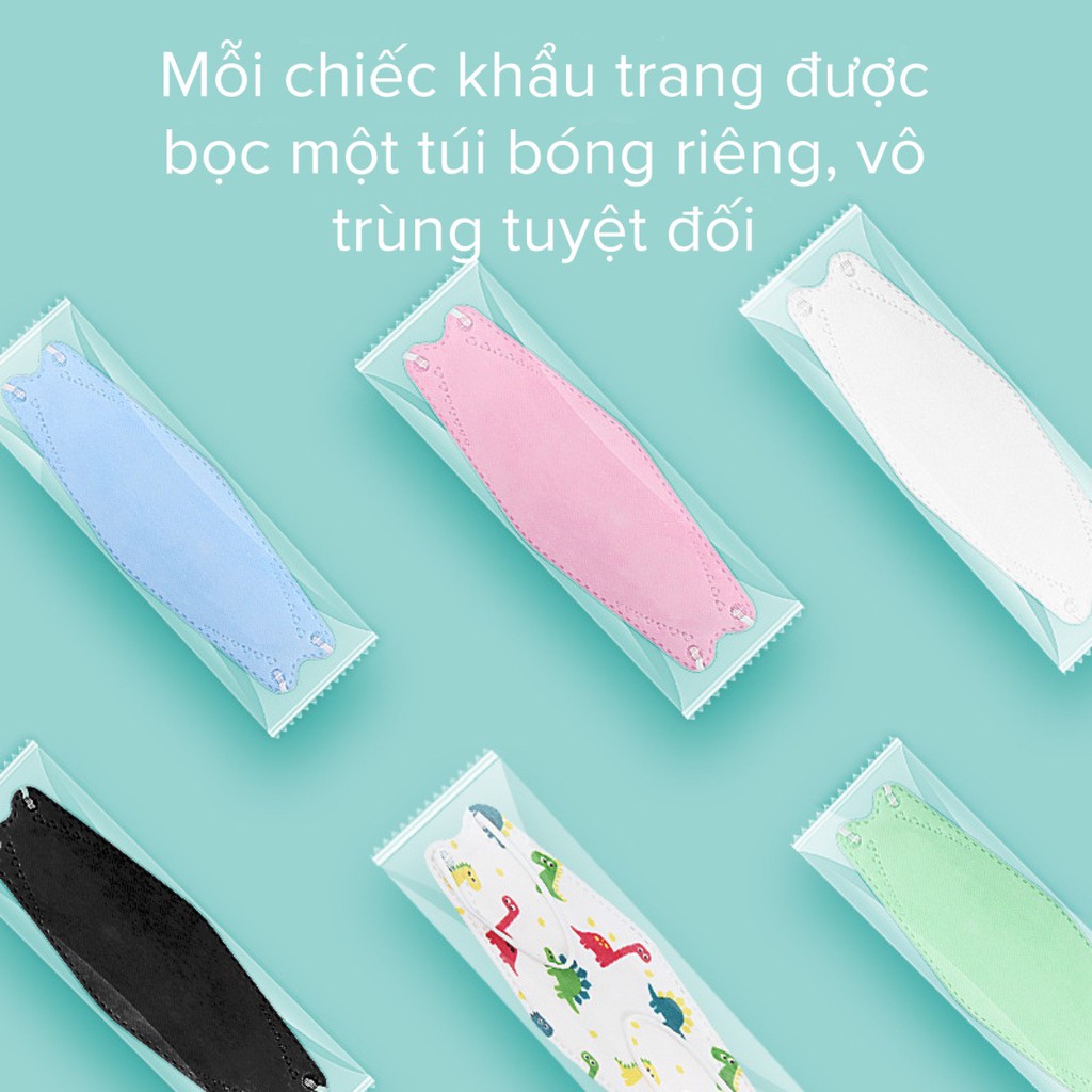 Khẩu trang KF94 cho bé - 3 lớp kháng khuẩn - Lọc sạch bụi mịn PM 2.5 | BigBuy360 - bigbuy360.vn