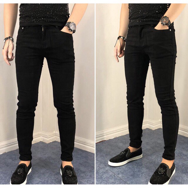 CÓ ĐỦ SIZE 28-36 QUẦN JEAN NAM TRẮNG VÀ ĐEN 2 MÀU CƠ BẢN ỐNG CÔN DÁNG BODY VẢI CO GIÃN CÓ SIZE ĐẠI BIG SIZE