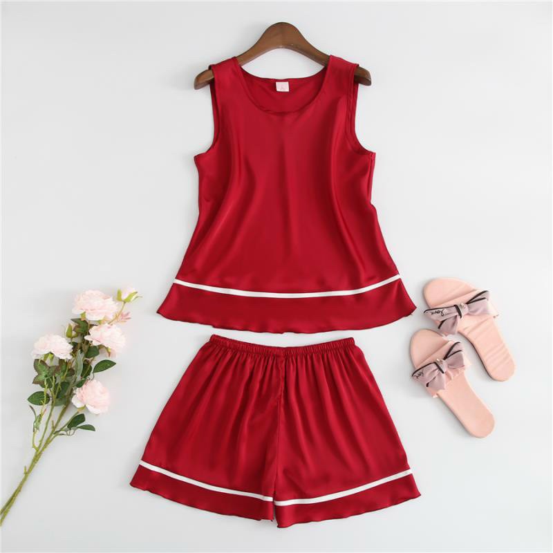 Set Đồ Ngủ Sát Nách Lụa Tơ Tằm Quảng Châu | BigBuy360 - bigbuy360.vn