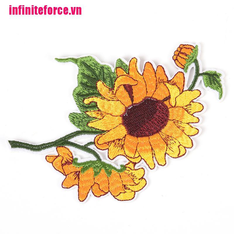 Vn Hình Dán Thêu Hoa Hướng Dương Sắt