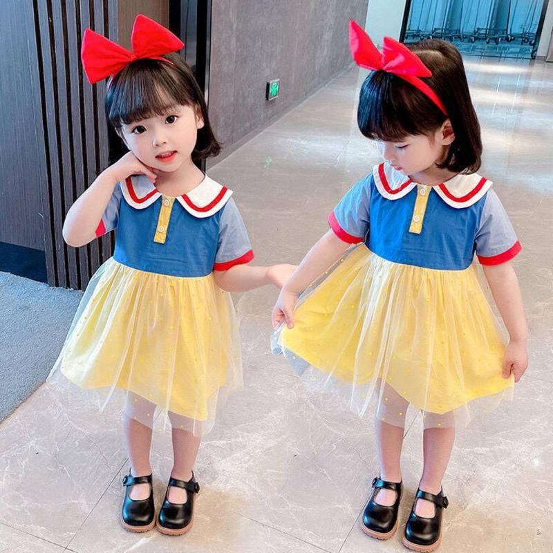 Girls' summer Snow White dress