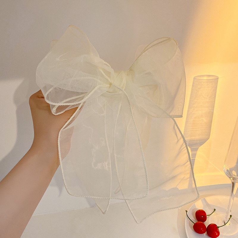 Kẹp Tóc Nơ Màu Đen Thời Trang Mùa Hè Chất Lượng Cao 2022