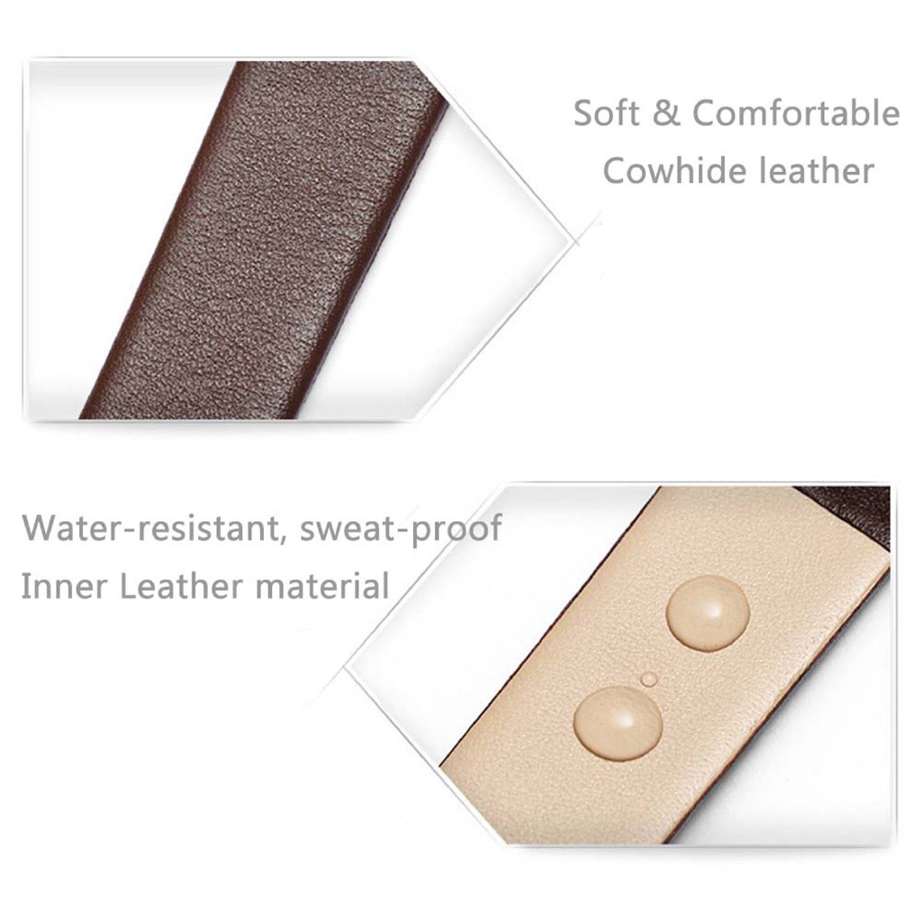 Dây đeo đồng hồ làm bằng da mỏng 8mm 10 12 13 15 16mm 17 18 19 20 21 22mm