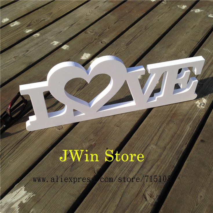 Phụ Kiện Trang Trí Tiệc Cưới 30*12CM Hình Chữ LOVE Màu Trắng