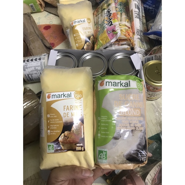 bột bắp, đường hữu cơ markal