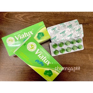 Viên ngậm ho Viatux thảo mộc húng chanh (hộp 30 viên)