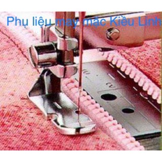 Chân vịt may dây kéo máy may gia đình.