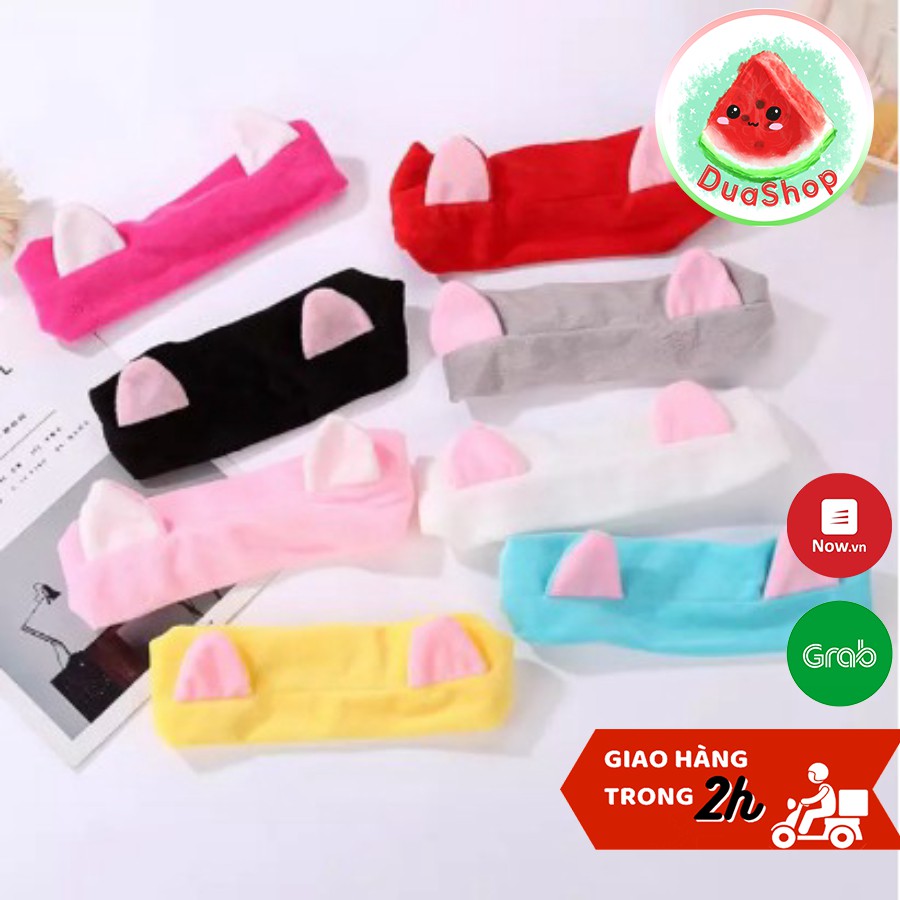 Băng đô tai mèo xinh -  Phụ kiện tóc băng đô turban tai mèo Hàn Quốc   🍉Duashop🍉