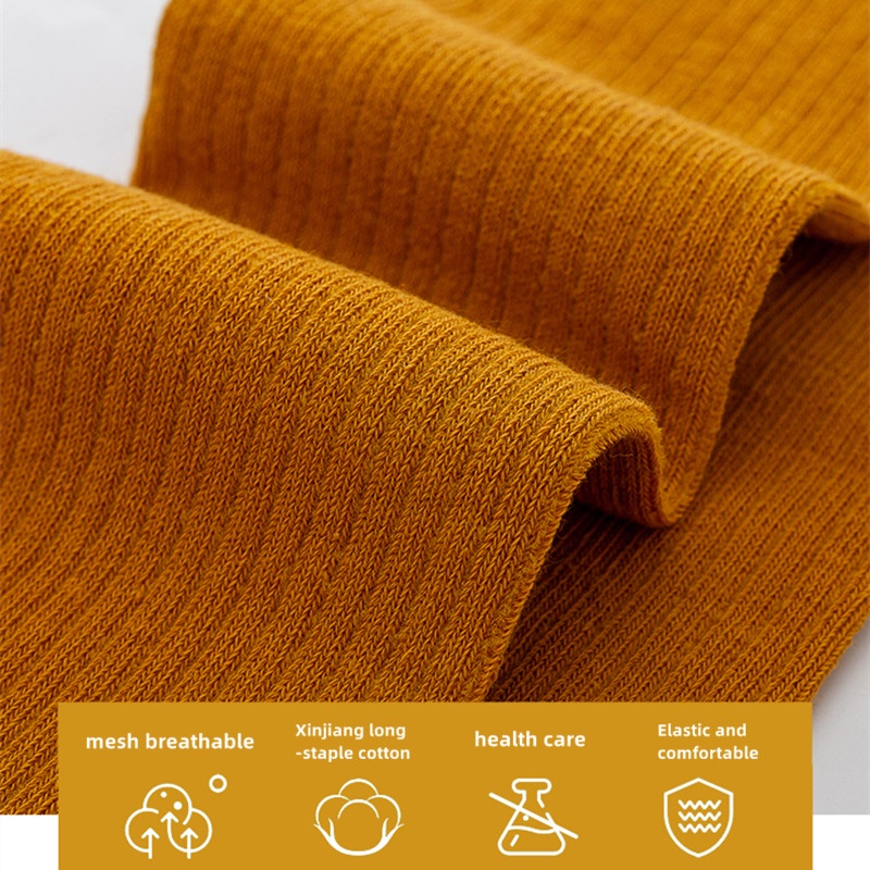 tất cao cổ cho bé gái tất cổ cao Vớ Ống Dài Qua Gối Bằng Vải cotton Nguyên Chất Kẻ Sọc Ba Sọc Thời Trang Dành Cho Nữ Sinh Đại Học Múa Ba Sọc Ngang