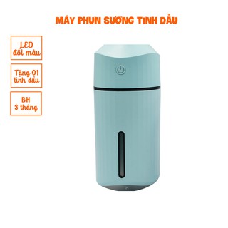 Máy xông tinh dầu mini 320ML, Máy phun sương tạo độ ẩm - TẶNG TINH DẦU, Bảo Hành 3 tháng - Kaizo Mart