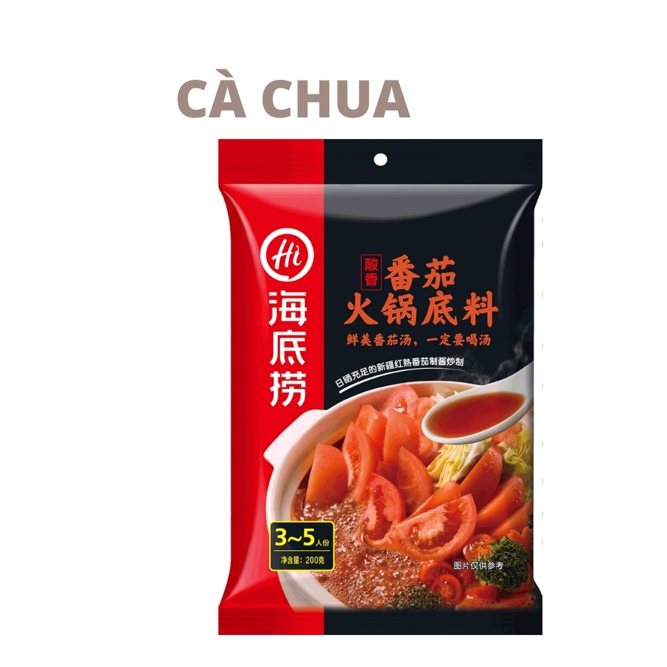 Nước lẩu cô đặc Haidilao vị Cà Chua cốt gia vị lẩu Hải Đế Lao hotpot base Gói to 3-5 người ăn