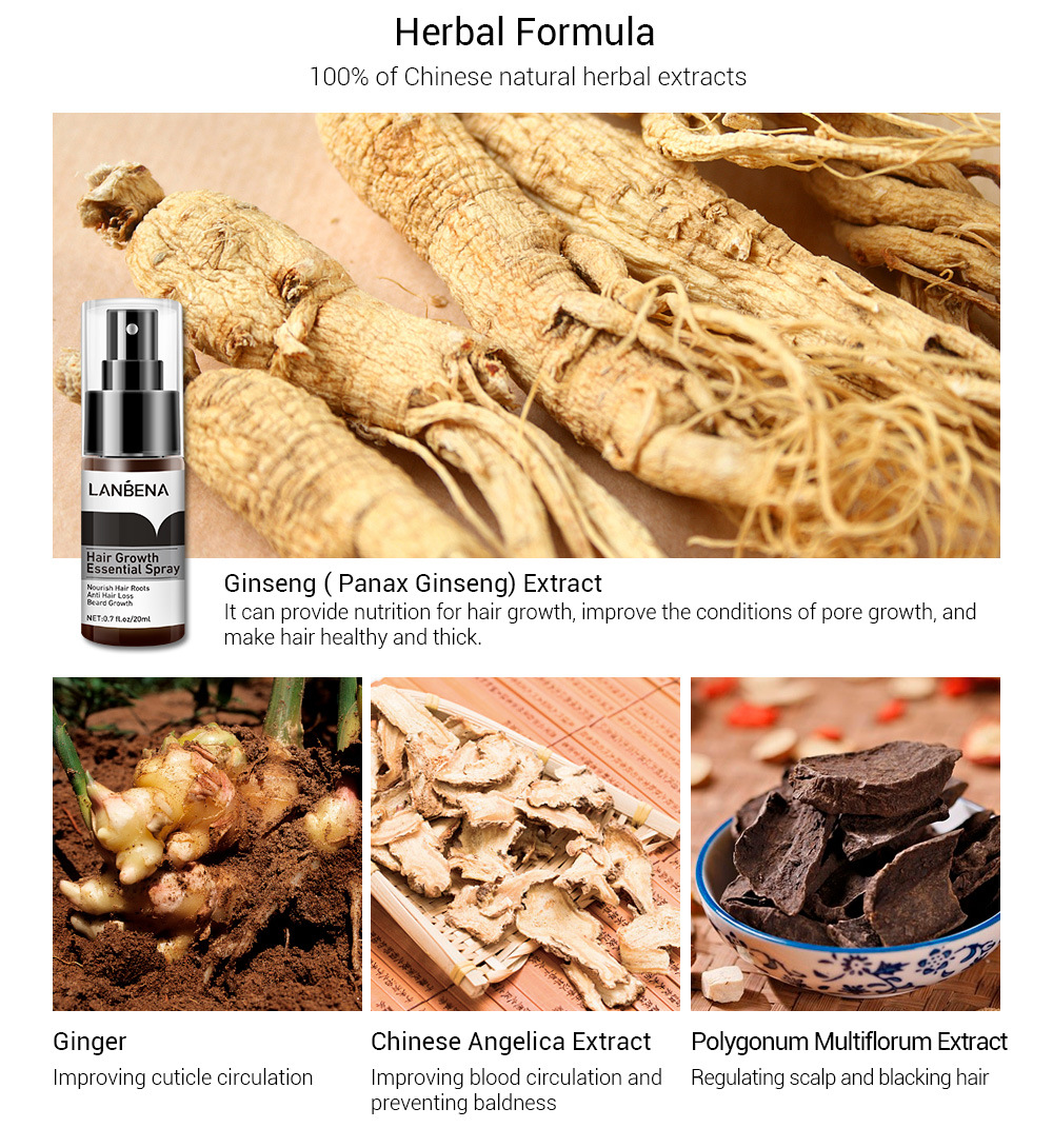 Tinh Chất Xịt Dưỡng Tóc LANBENA Chăm Sóc Gốc Tóc Chống Rụng Chống Hói Đầu 20ml | BigBuy360 - bigbuy360.vn