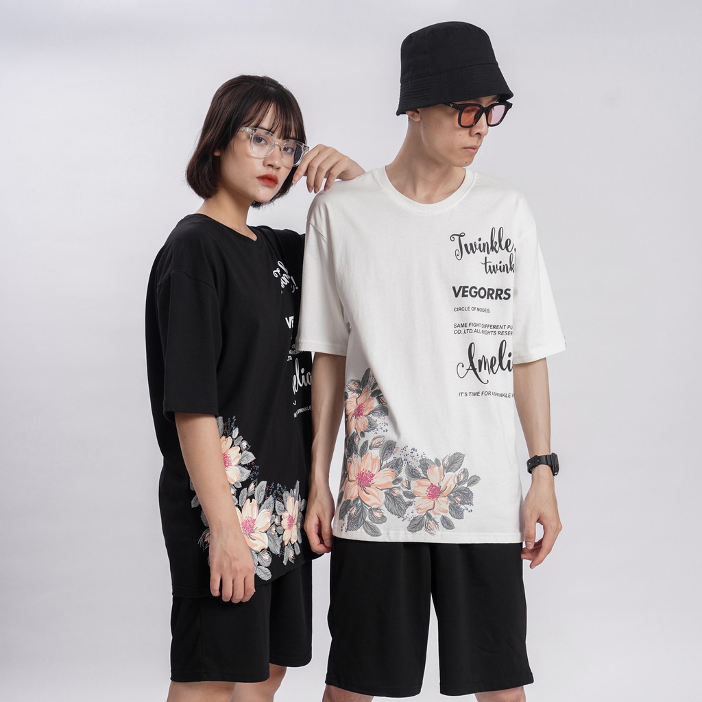 Áo thun VEGORRS N7 Unisex phông trơn nam nữ tay lỡ mùa hè oversize form rộng thời trang phong cách Hàn Quốc