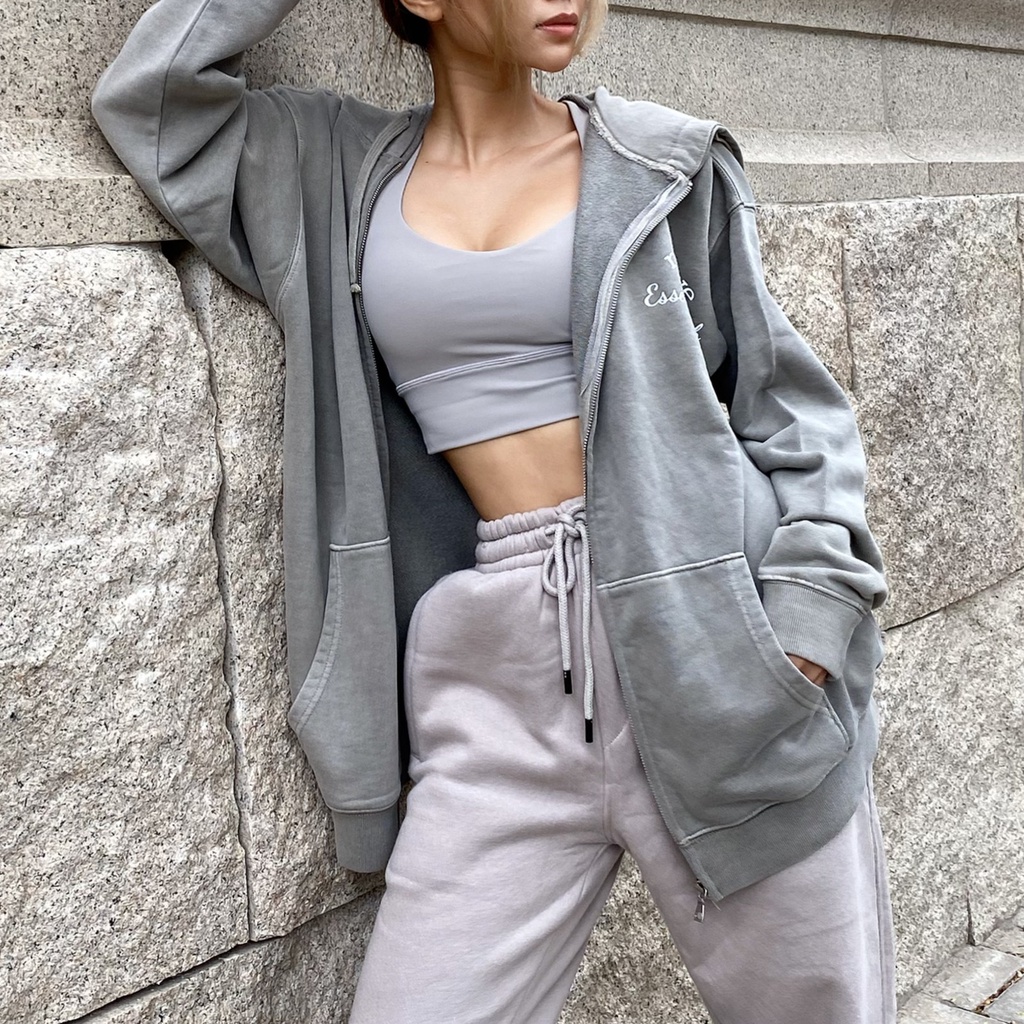 Quần jogger thể thao RYACTIVE - OVERSIZE JOGGER Light grey