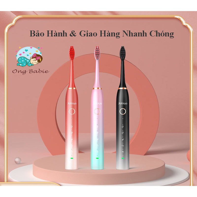 BÀN CHẢI ĐIỆN KÈM ĐẦU MÁY RỬA MẶT THẾ HỆ MỚI JIALAIYA 2IN1- GIẢI PHÁP CHẮM SÓC RĂNG MIỆNG &amp; DA MẶT HIỆU QUẢ