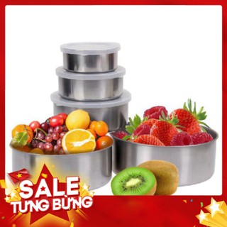 [FREE SHIP] 💥[GIÁ SIÊU RẺ]💥Bộ 5 hộp đựng thực phẩm inox HÀNG CAO CẤP 💥SIÊU HOT💥