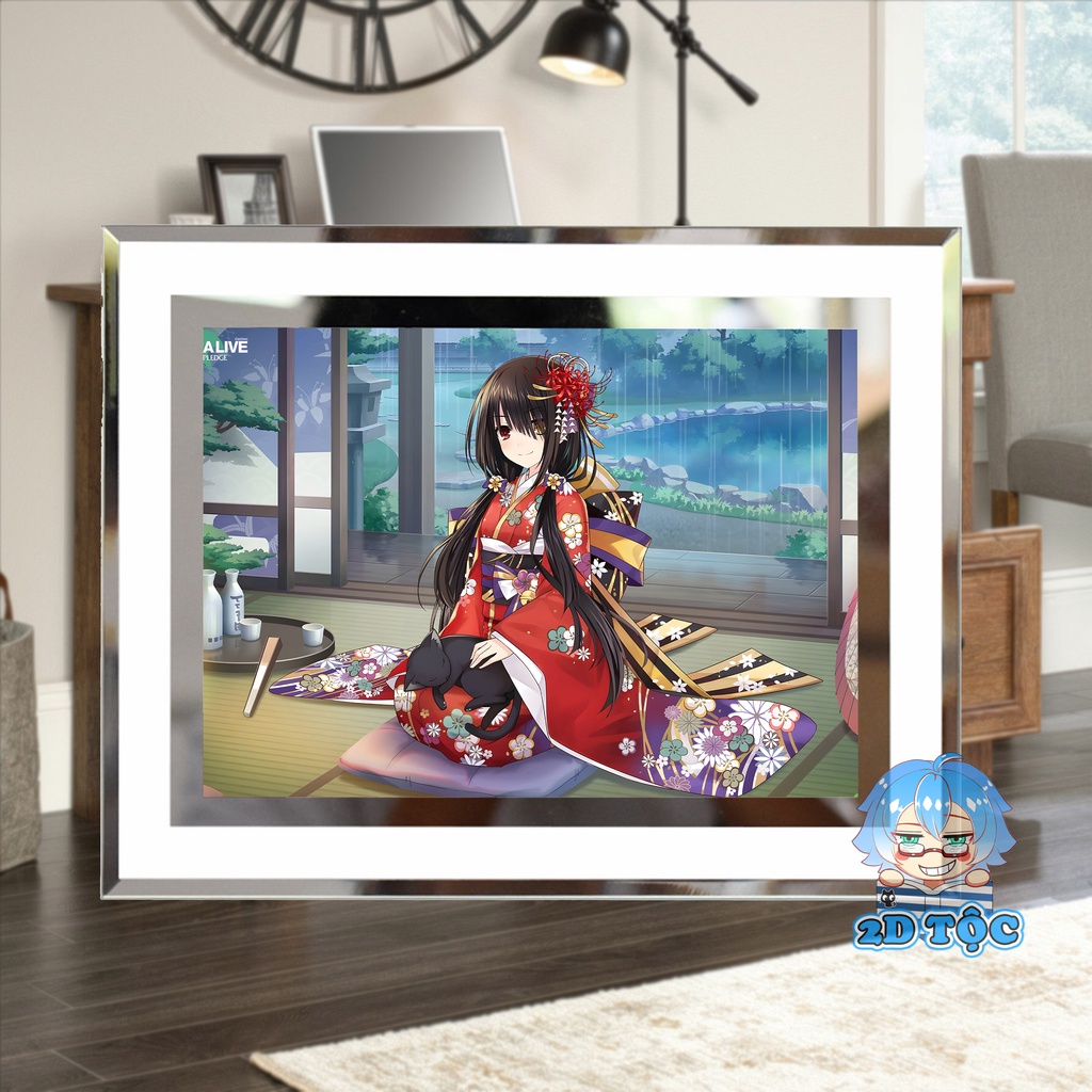 Khung kính để bàn Tokisaki Kurumi (14) Anime Manga Light Novel Date A Live by 2D Tộc Shop