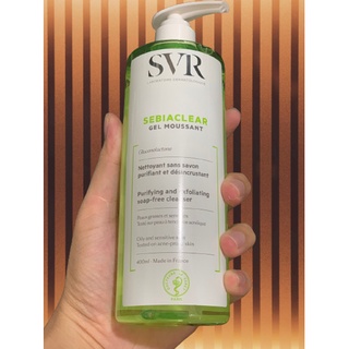 ✔️ sữa rửa mặt svr không chứa xà phòng sebiaclear gel moussant loại bỏ tế bào da chết srm 400ml