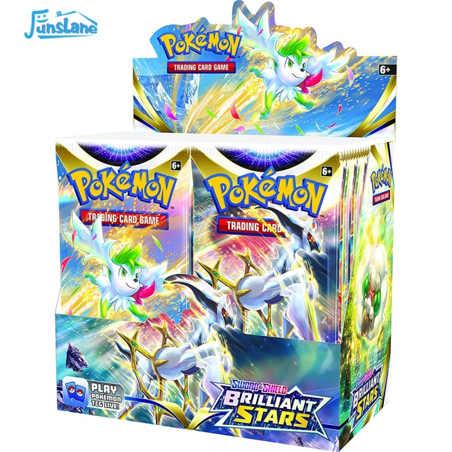 324 Thẻ bài pokemon FUNSLANE bằng lá kim loại vàng hoạt hình