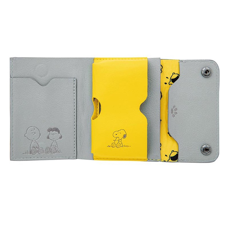 Ví Da PU Gập Làm Ba In Hình Snoopy Nhật Bản