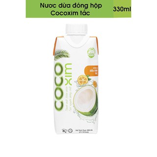 Nước dừa đóng hộp Cocoxim tắc 330ml