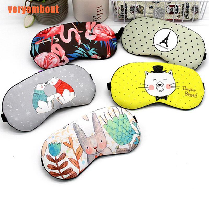 [Hàng mới về] Miếng bịt mắt ngủ vải cotton sáng tạo tiện dụng khi du lịch