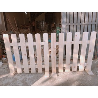 Hàng rào gỗ thông di động cao 60cm - tiện lợi, không cần khoan tường, dễ dàng di chuyển