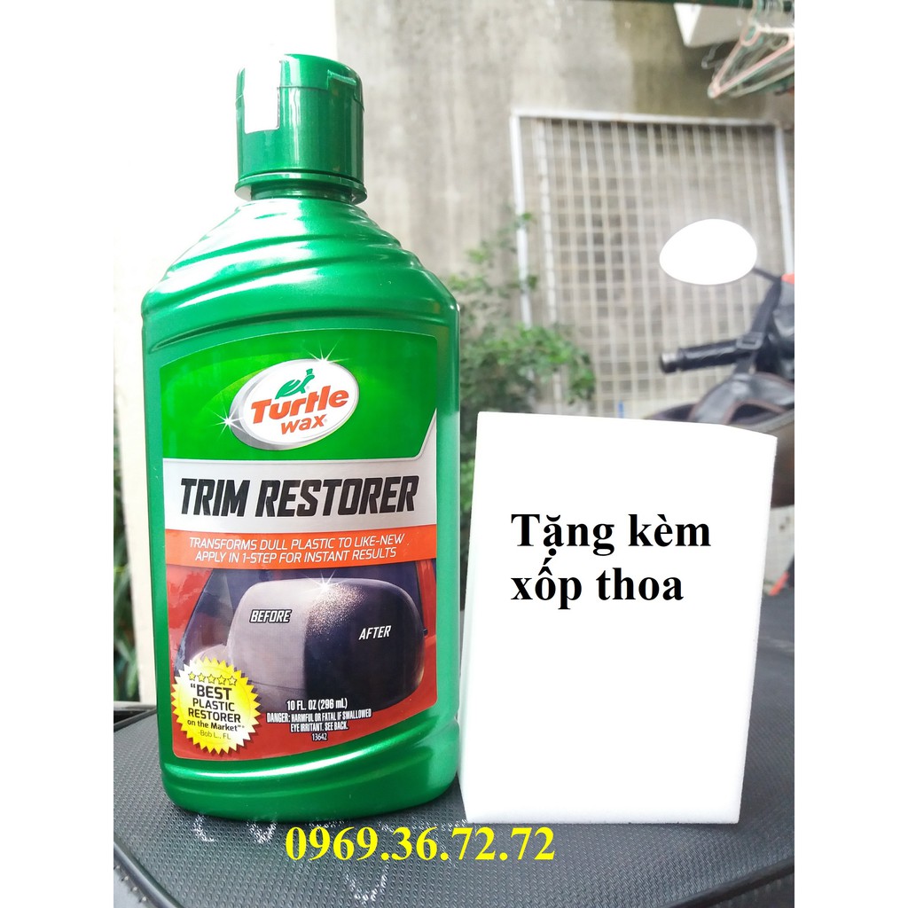 Gel Bảo Dưỡng Và Làm Sáng Bóng Nhựa Nhám Không Sơn Turtle Wax- 296ml