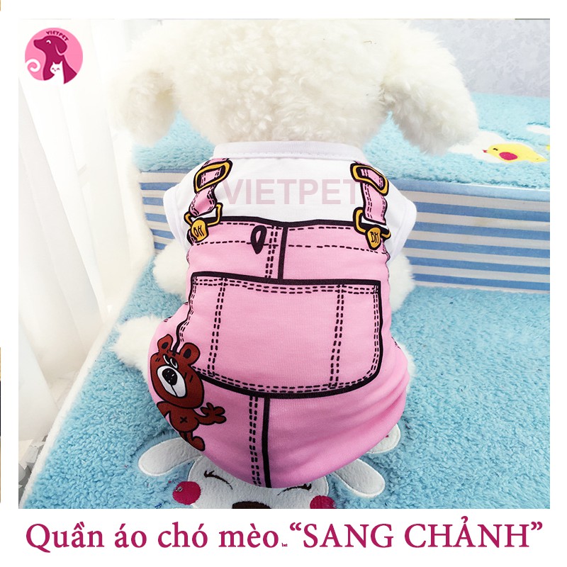 Quần áo cho chó mèo - Hình yếm &amp; vest sang chảnh, đẹp mê ly sờ vải cực thích tay - Loại 1 cao cấp