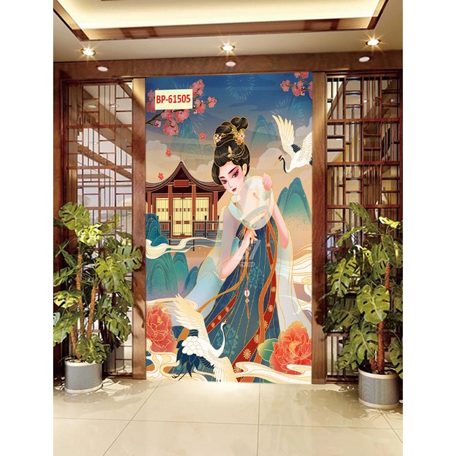 Tranh dán tường Trang Trí Cửa Hàng cao cấp đường phố hongkong - China-Trung Quốc