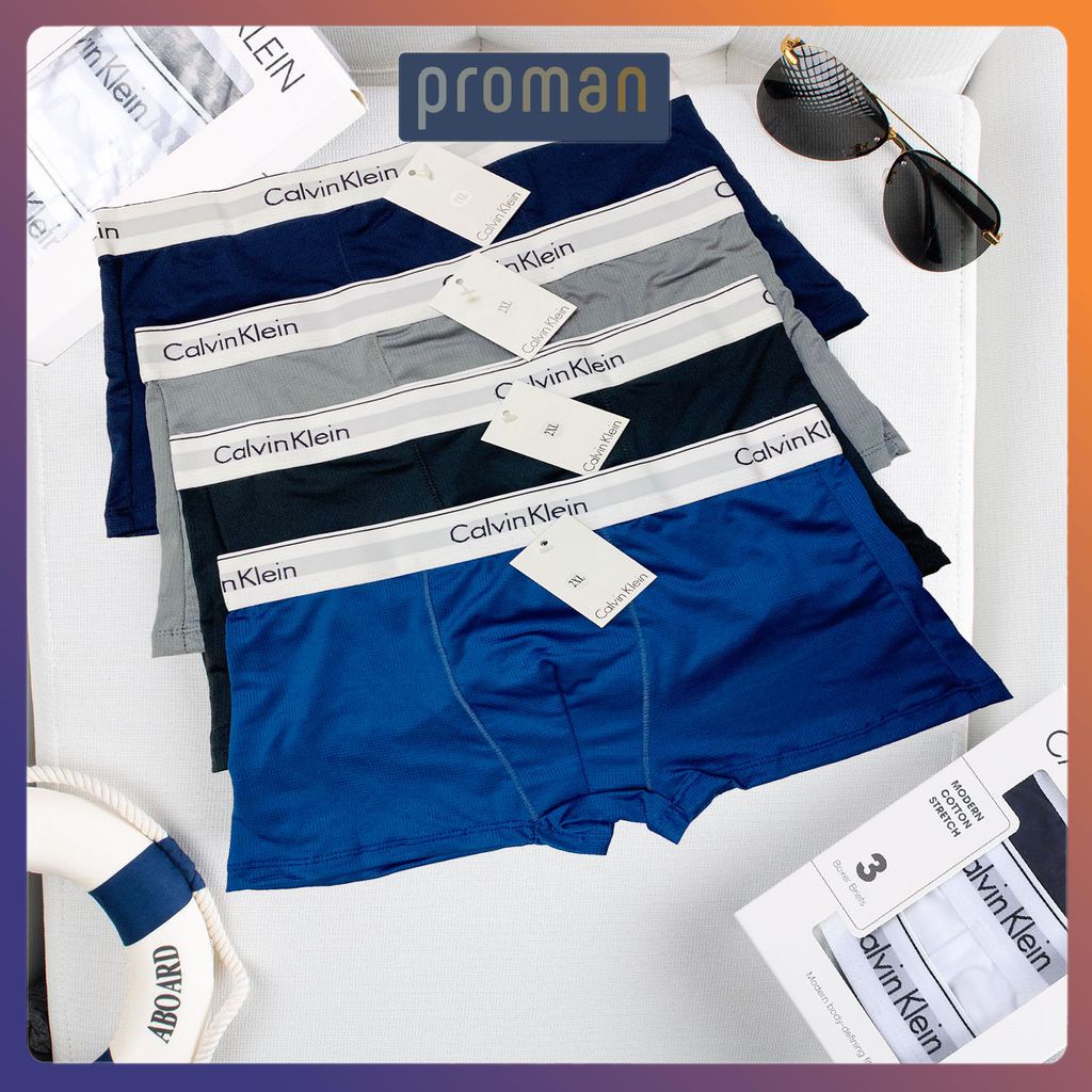 Quần Sịp Đùi Nam Thông hơi Boxer Nam made in Việt Nam cotton 95% Thông hơi - PROMAN