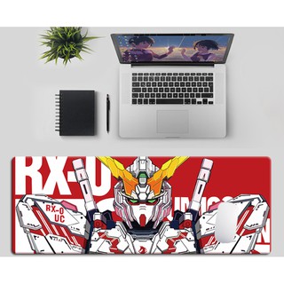 Tấm lót chuột (mouse pad) bàn di chuột hình Gundam kích thước 900 x 400 x 3mm