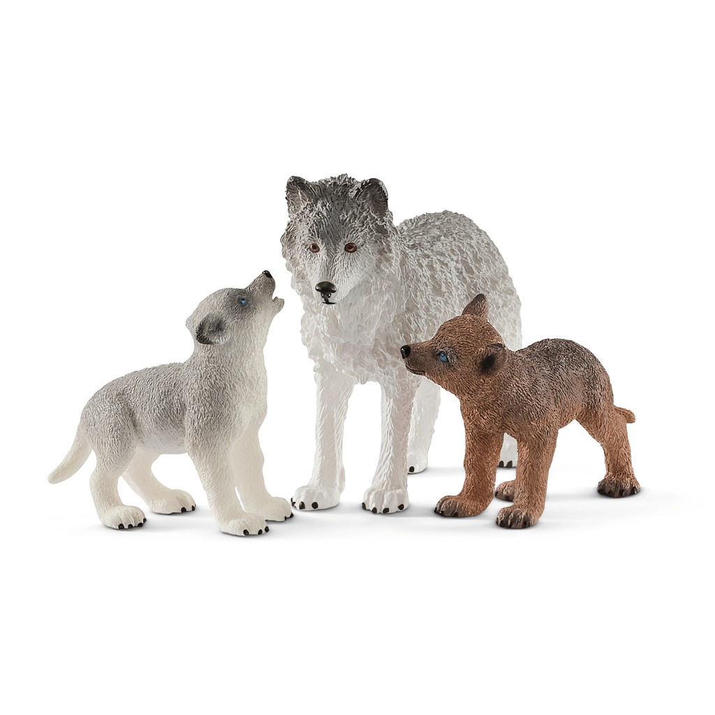 Mô hình Mẹ con chó sói SCHLEICH 42472