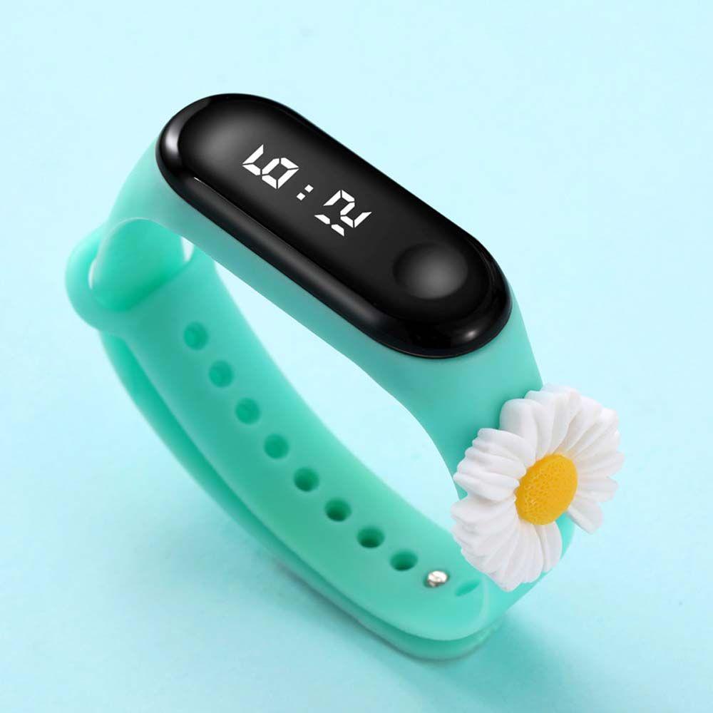 Đồng Hồ Đeo Tay Kỹ Thuật Số Họa Tiết Thỏ Hoạt Hình Có Đèn LED Dành Cho Trẻ Em