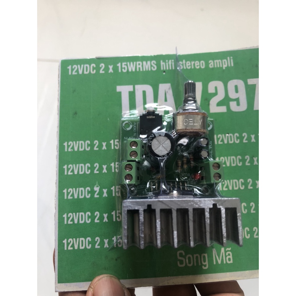 BO MẠCH KHUẾCH ĐẠI LOA ÂM THANH TDA 7297- 15W-SONG MÃ