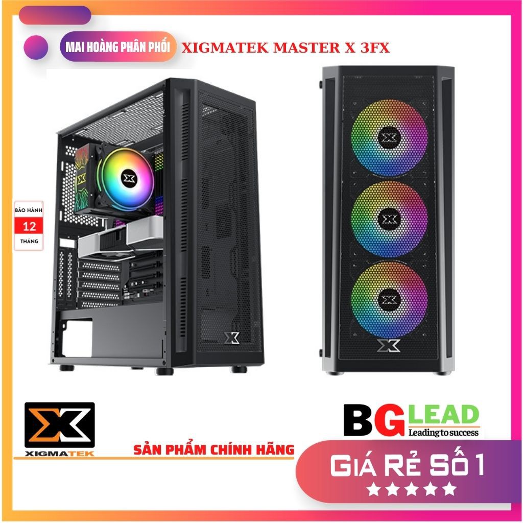 Case máy tính XIGMATEK MASTER X 3FX - Mai Hoàng phân phối và bảo hành toàn quốc