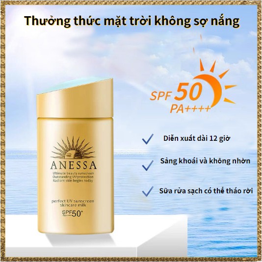 💥 Kem Chống Nắng Shiseido Anessa 60ml Perfect UV Milk Chính Hãng