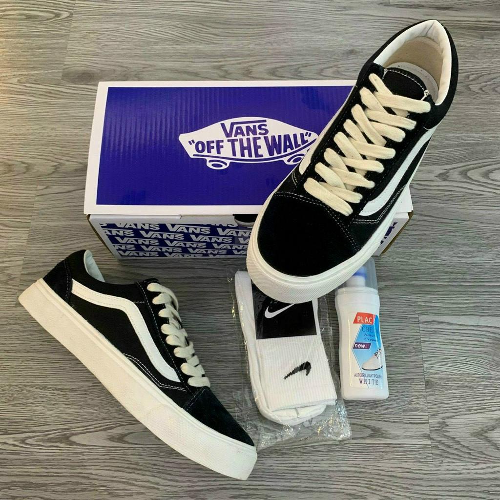 GIÀY 𝐕𝐀𝐍𝐒 OLD vault SKOOL MÀU ĐEN  Giày thể thao nam nữ