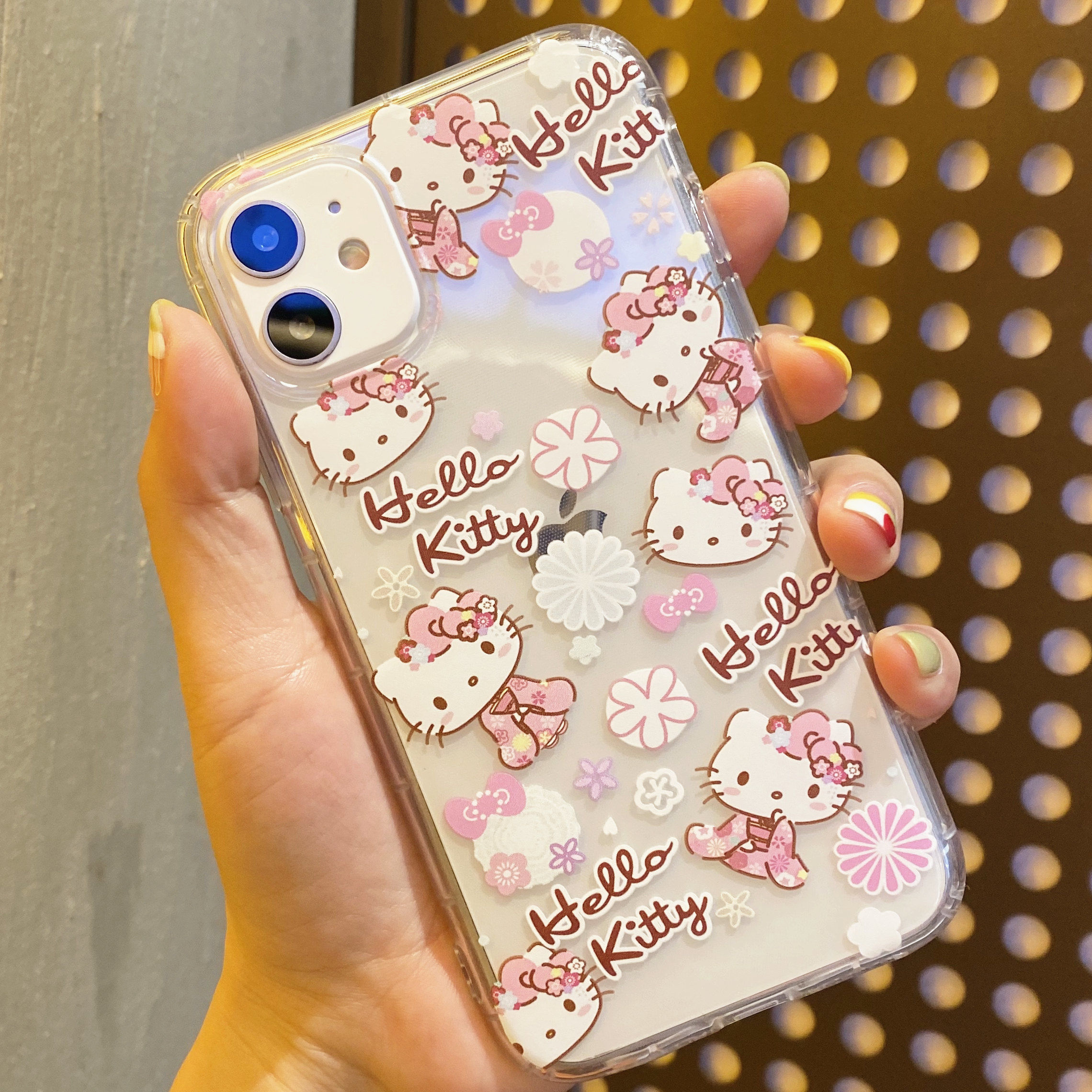 Cute iPhone 7 8 Plus 7+ 8+ X XS XR 11 11Pro 12 Mini 12Mini Pro Max XSMax SE 2020 insta Style Casetify Tide Brand Cute Hello Kitty Receipt Label Ticket Lens Protection Flexible Soft Silicone TPU Case Cover Anti-Drop Casing