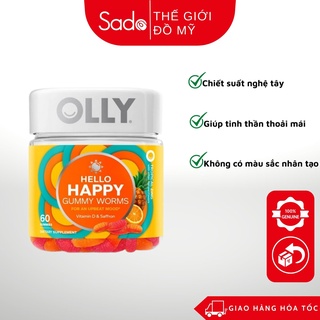 Kẻo dẻo olly hello happy gummy supplements - 60ct