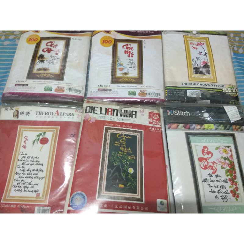 Tranh thêu thanh lý 110k/3 bức