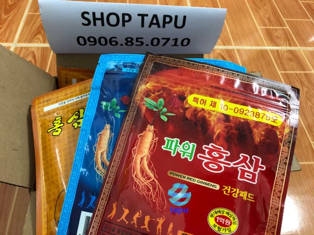 {Chính hãng - Ảnh thật} Cao dán hồng sâm Himena giảm đau, trị đau nhức Hàn Quốc - gói 20 miếng