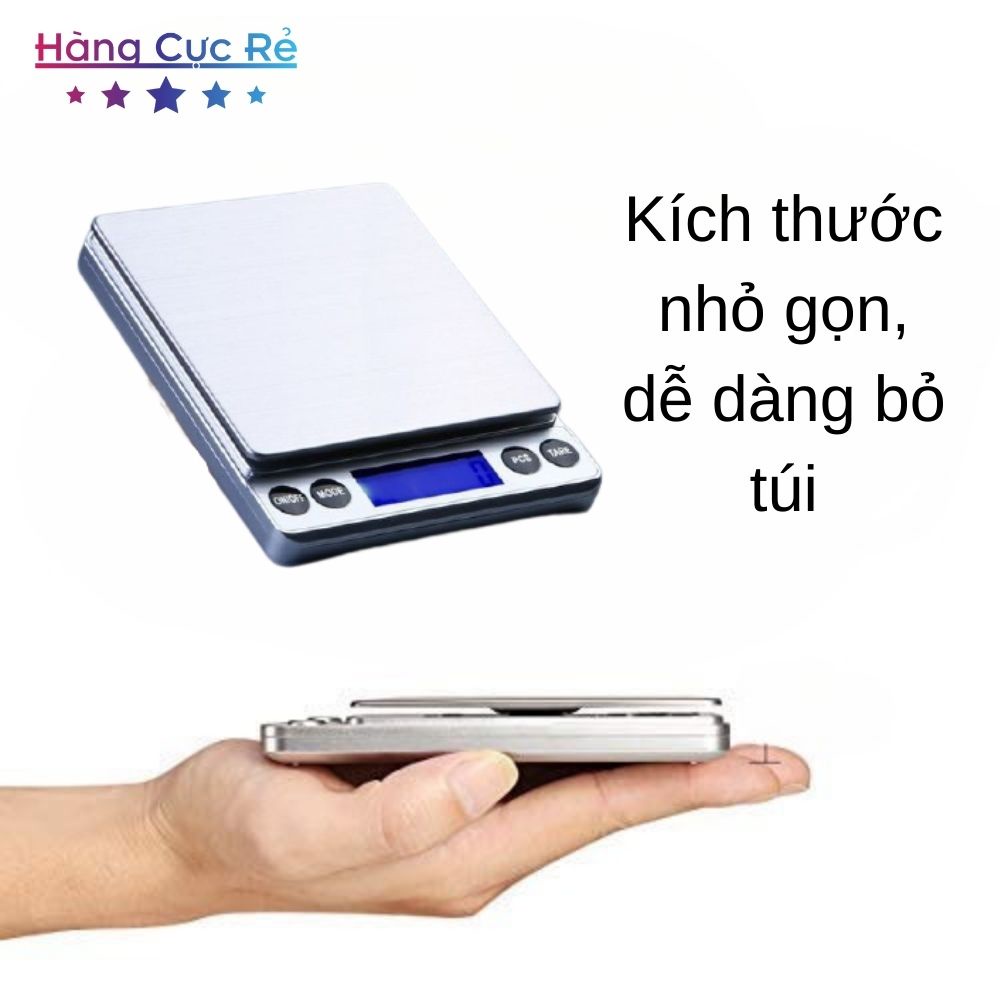 Cân tiểu ly điện tử nhà bếp mini 1kg, làm bánh độ chính xác cao từ 1g đến 1000g, dùng pin AAA - Shop Hàng Cực Rẻ